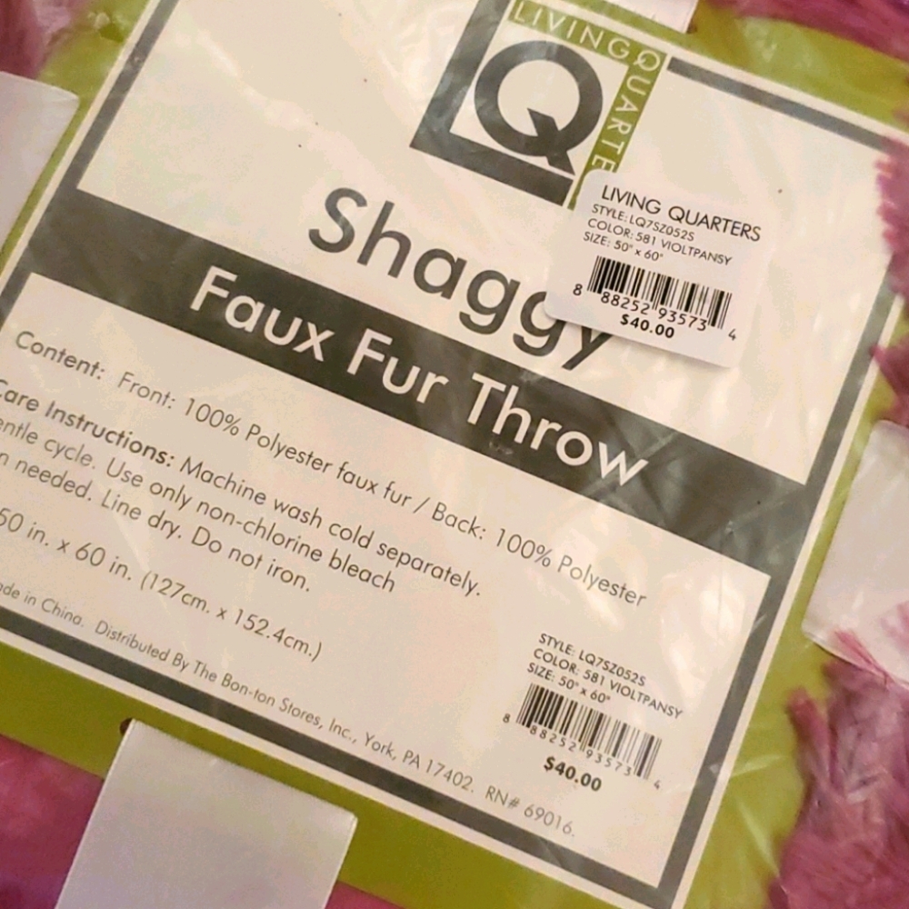 Faux Fur Throw